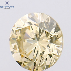 0.40 CT Round Shape Natural Loose Diamond Brown Color VS2 Clarity (4.64 MM)