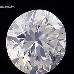 0.06 CT Round Shape Natural Loose Diamond White Color SI1 Clarity (2.56 MM)
