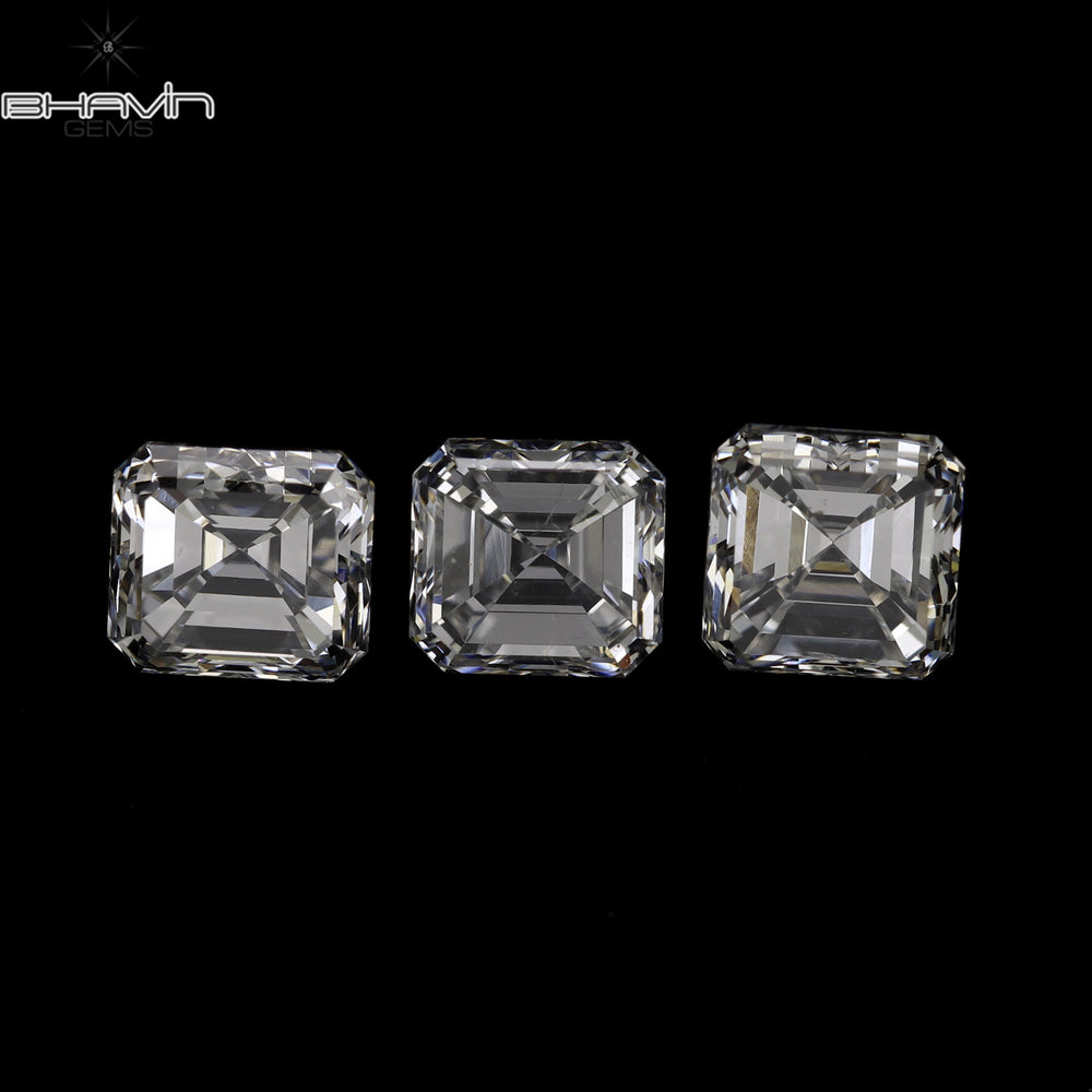 0.25 CT Asscher Shape White (G+) Color Natural Loose Diamond VVS-VS Clarity (3.60 MM)