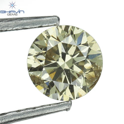 0.32 CT Round Shape Natural Loose Diamond Brown Color SI2 Clarity (4.25 MM)