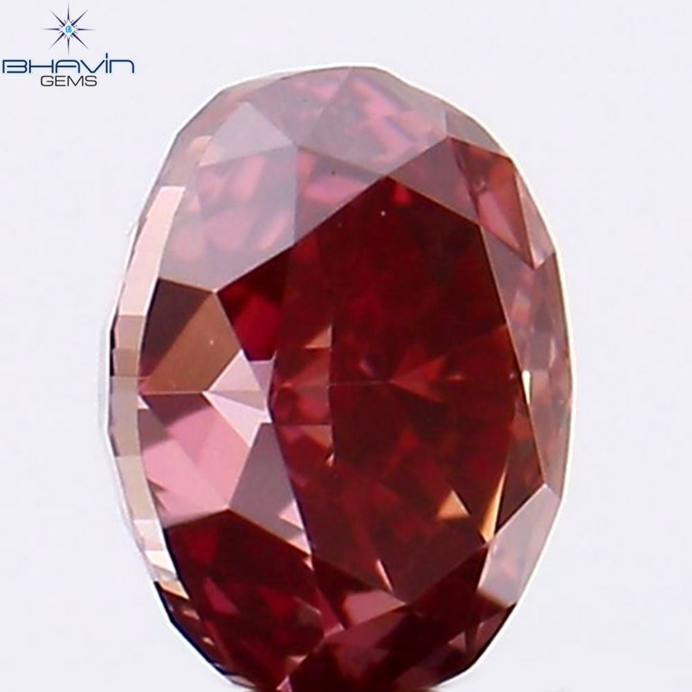 0.30 CT Oval Shape Natural Loose Diamond Pink Color VS1 Clarity (4.10 MM)
