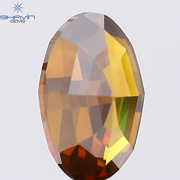 1.77 CT Oval Shape Natural Diamond Red Color VS1 Clarity (9.02 MM)