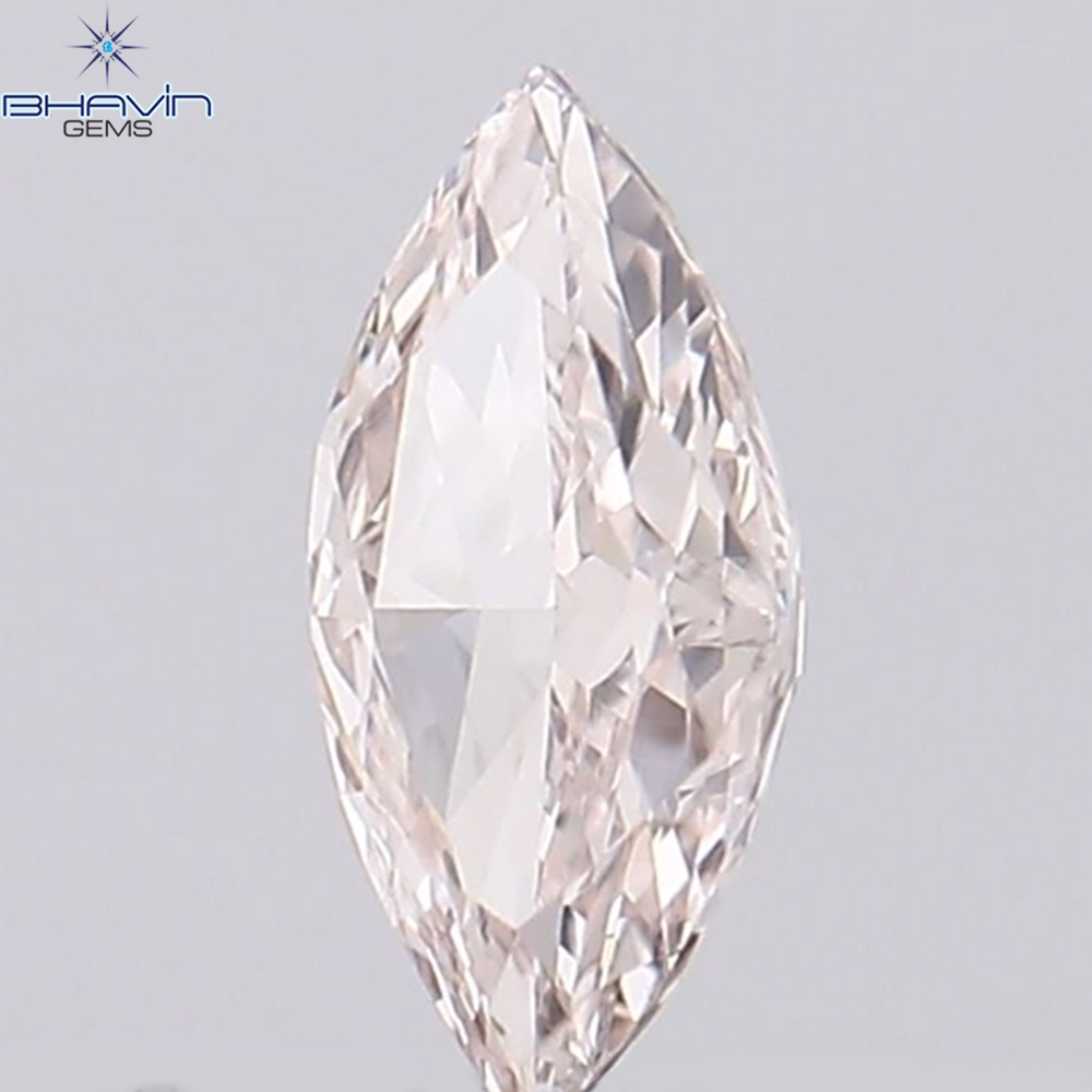 0.14 CT Marquise Shape Natural Diamond Pink Color VS2 Clarity (5.15 MM)