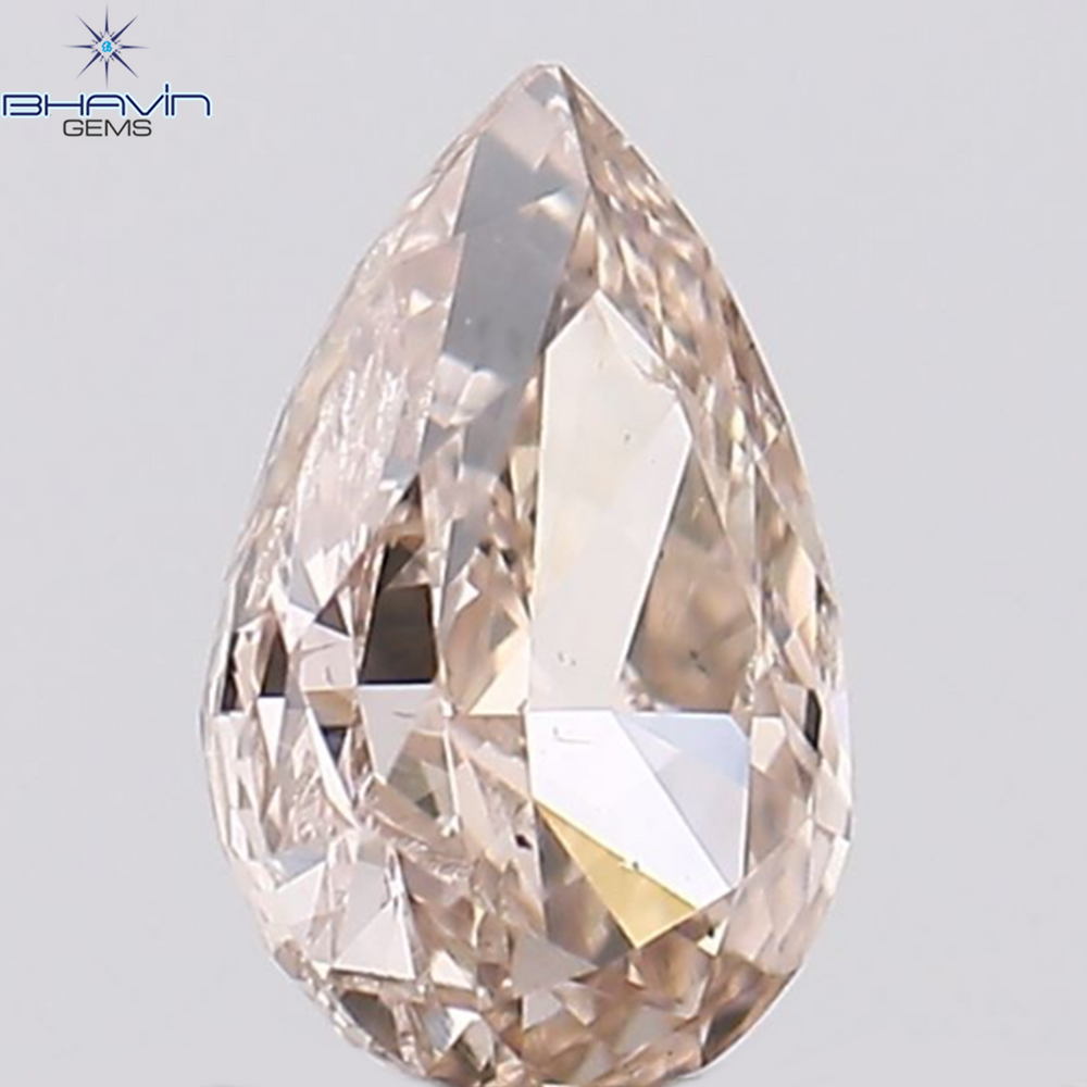 0.30 CT Pear Shape Natural Diamond Pink (Argyle) Color VS2 Clarity (5.20 MM)