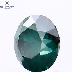 0.50 CT Round Shape Natural Diamond Blue Color SI1 Clarity (4.92 MM)