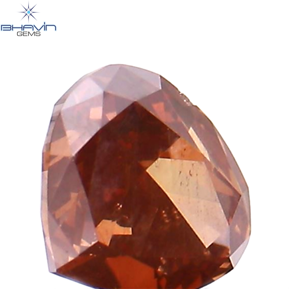 0.24 CT Heart Shape Enhanced Pink Color Natural Loose Diamond SI1 Clarity (4.11 MM)