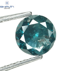 0.73 CT Round Diamond Natural Loose Diamond Blue Color I3 Clarity (5.55 MM)