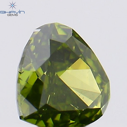 0.21 CT Heart Shape Natural Diamond Green Color VS1 Clarity (3.61 MM)