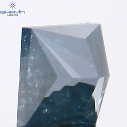 0.30 CT Princess Shape Natural Diamond Blue Color I3 Clarity (3.40 MM )