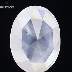 0.64 CT Rose Oval Shape Natural Diamond White Color SI2 Clarity (7.00 MM)