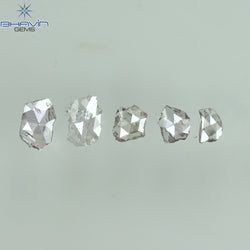 0.39 CT/5 Pcs Rosecut Polki Shape Natural Diamond Pink Color I2 Clarity (4.84 MM)