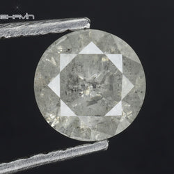 0.58 CT Round Shape Natural Diamond White Color I3 Clarity (5.30 MM)