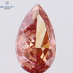 0.46 CT Pear Shape Natural Diamond Pink Color VS1 Clarity (6.36 MM)