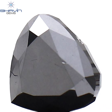 0.36 CT Heart Diamond Natural Diamond Black Diamond Clarity Opaque (4.47 MM)