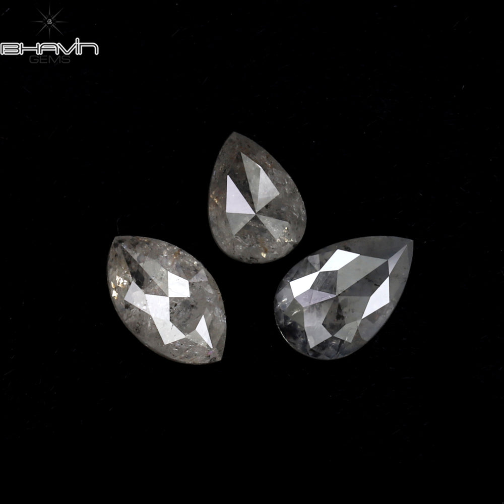 0.64 CT/3 PCS Mix Shape Natural Diamond White Color I3 Clarity (4.85 MM)