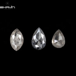 0.64 CT/3 PCS Mix Shape Natural Diamond White Color I3 Clarity (4.85 MM)