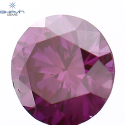 0.26 CT Round Shape Natural Diamond Pink Color VS2 Clarity (4.15 MM)