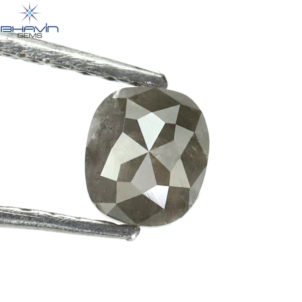 0.53 CT Oval Shape Natural Diamond Salt And Pepper Color I3 Clarity (4.77 MM)