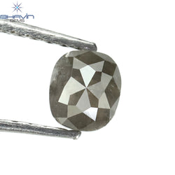 0.53 CT Oval Shape Natural Diamond Salt And Pepper Color I3 Clarity (4.77 MM)