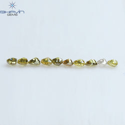 0.76 CT/10 Pcs Heart Shape Natural Diamond Mix Color SI Clarity (2.65 MM)
