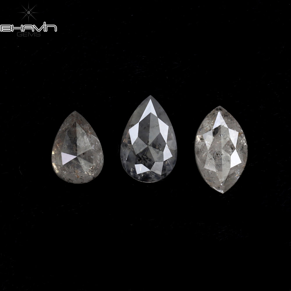 0.64 CT/3 PCS Mix Shape Natural Diamond White Color I3 Clarity (4.85 MM)
