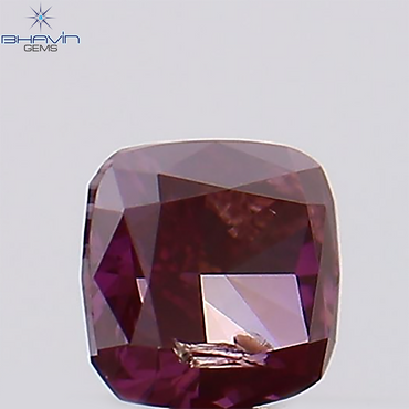 0.10 CT, Cushion Diamond, Pink Color, Natural loose Diamond, Clarity SI2, (2.66 MM)