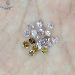 2.32 CT/18 Pcs Mix Shape Natural Diamond Pink Color I2 Clarity (4.30 MM)