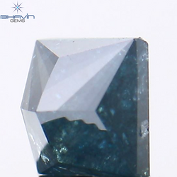 0.30 CT Princess Shape Natural Diamond Blue Color I3 Clarity (3.40 MM )