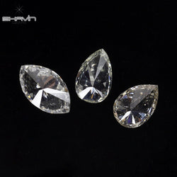 0.51 CT/3 Pcs CT Pear-Marquise Shape White Color SI Clarity (5.50 MM)