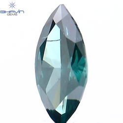 0.19 CT Marquise Shape Natural Diamond Enhances Blue Color SI1 Clarity (5.97 MM)