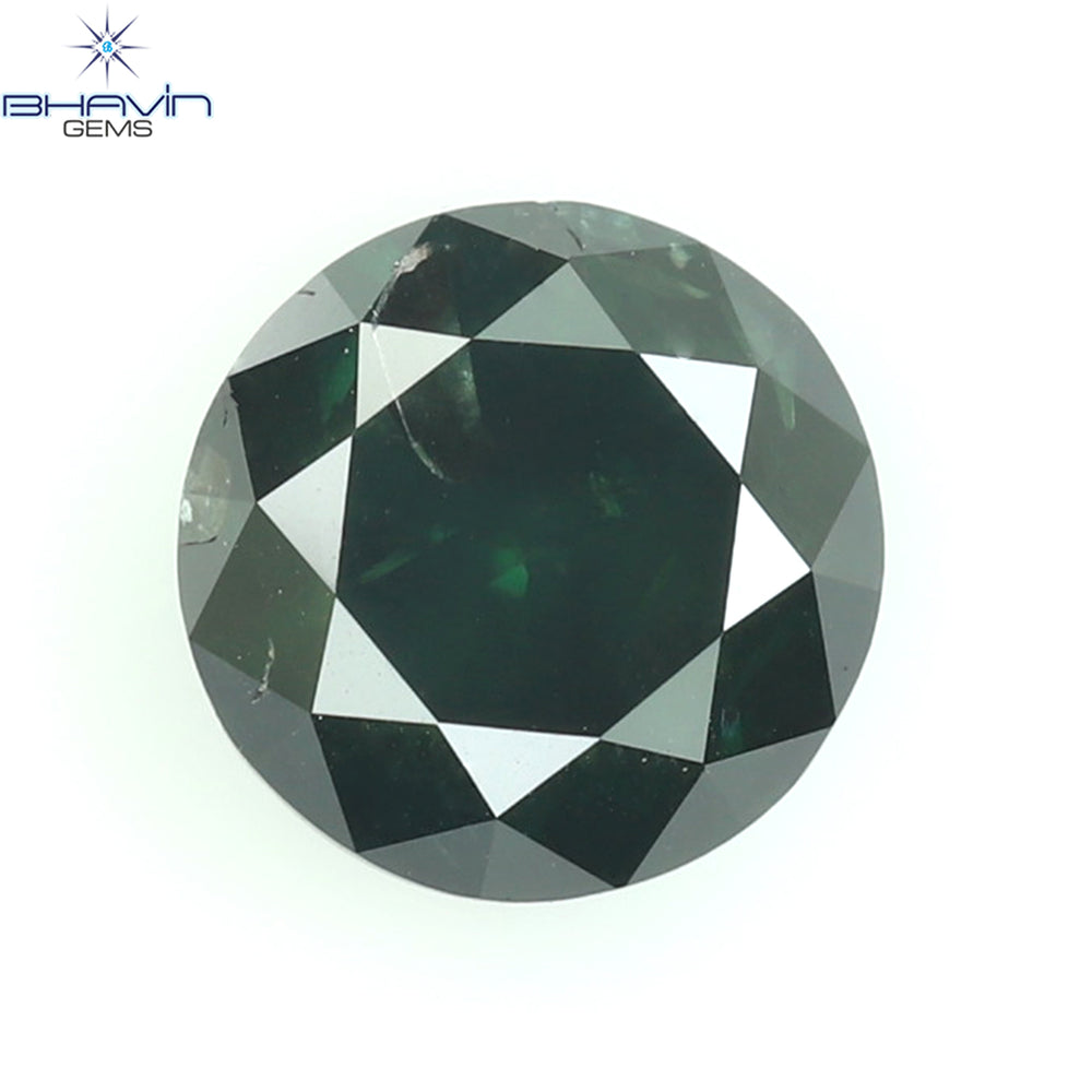0.72 CT Round Diamond Natural Loose Diamond Blue Color I3 Clarity (5.36 MM)
