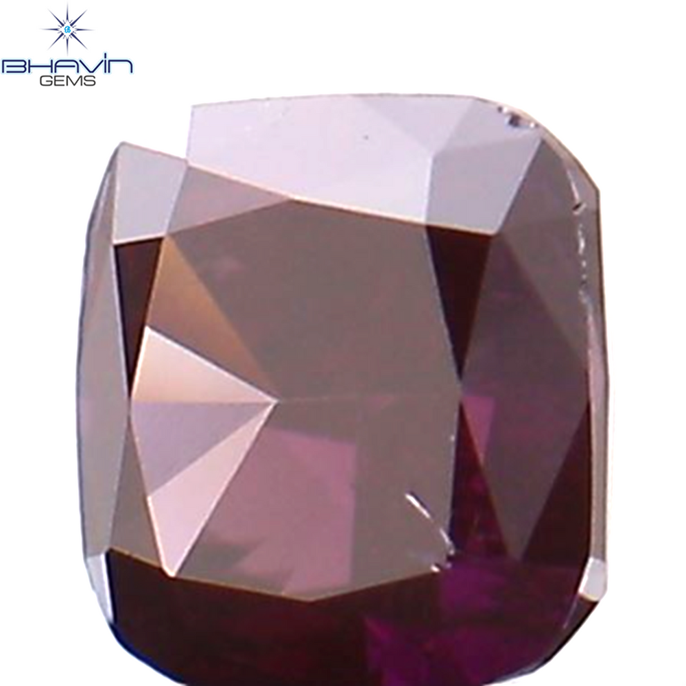 0.07 CT クッション シェイプ ナチュラル ルース ダイヤモンド 強化ピンク色 VS2 クラリティ (2.36 MM)