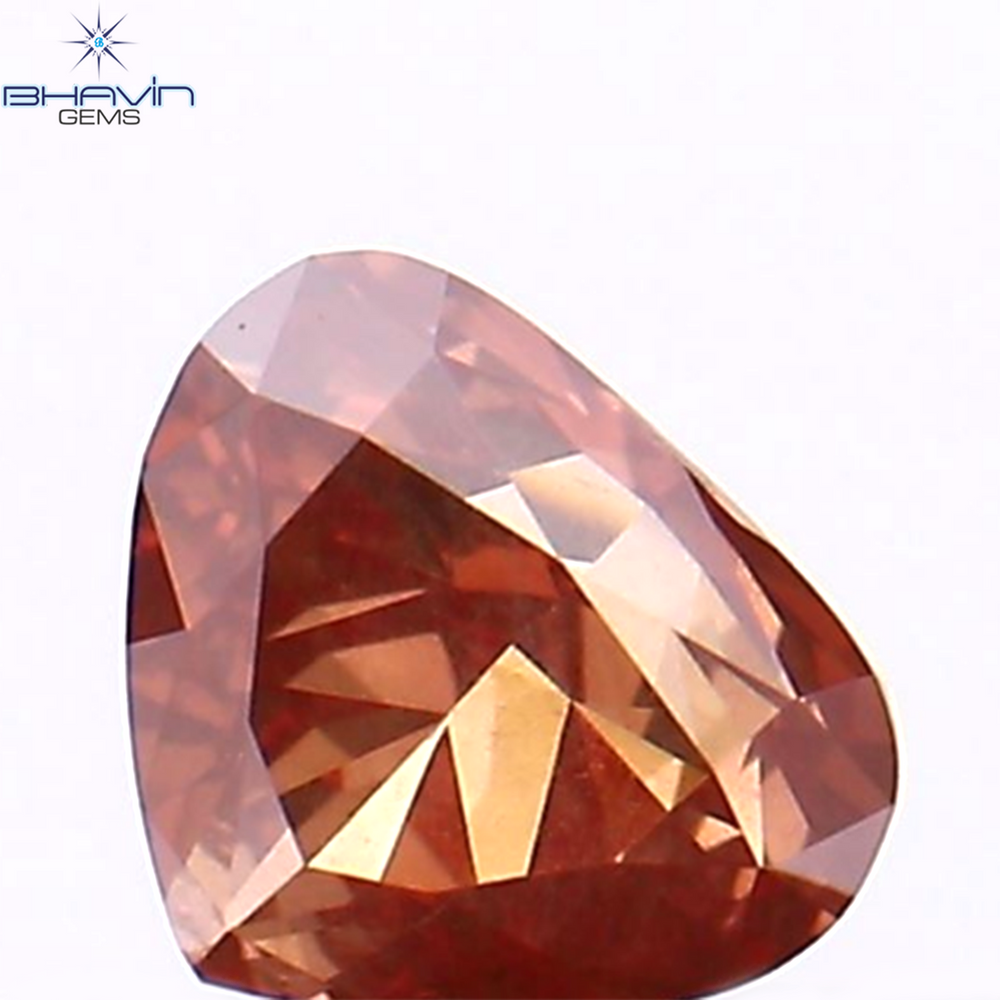 0.22 CT Heart Shape Enhanced Pink Color Natural Loose Diamond VS2 Clarity (3.89 MM)