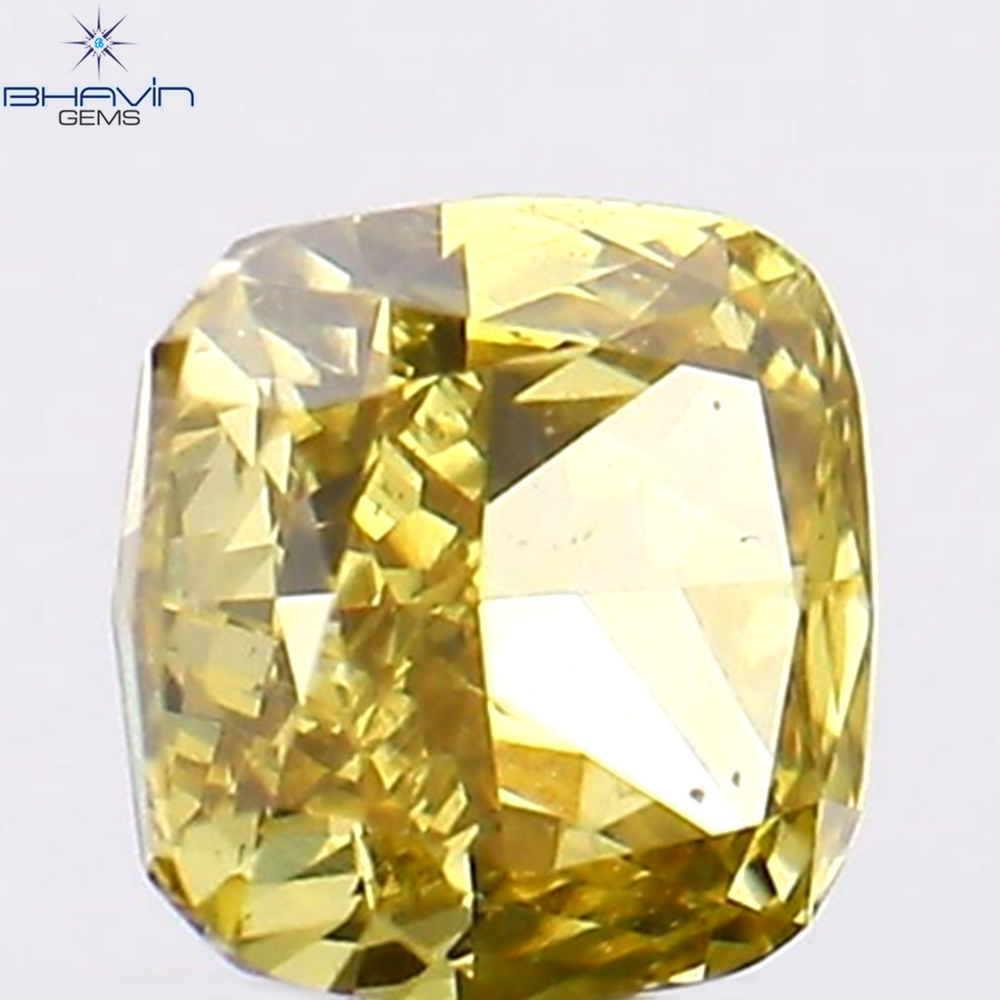 0.21 CT Cushion Shape Natural Loose Diamond Green Color VS1 Clarity (3.29 MM)