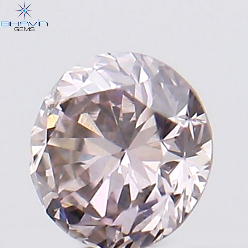0.08 CT Round Shape Natural Diamond Pink Color VS1 Clarity (2.72 MM)