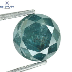 1.18 CT Round Diamond Natural Loose Diamond Blue Color I3 Clarity (6.15 MM)