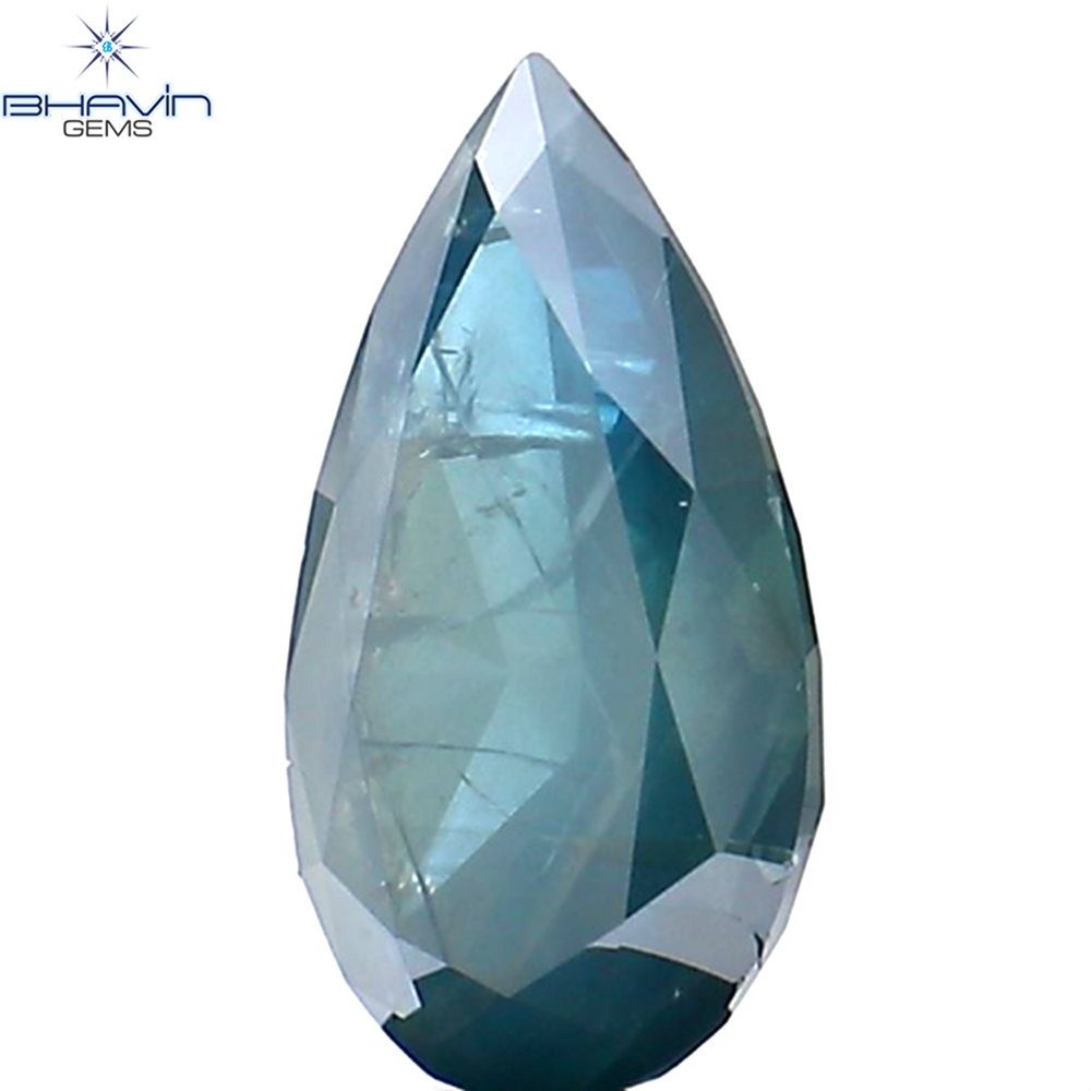 1.13 Pear Shape Natural Diamond Blue Color I3 Clarity (9.22 MM)
