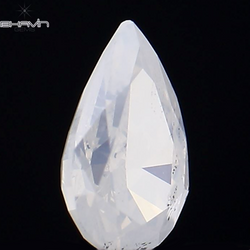 0.13 CT Pear Shape Natural Diamond White Color SI1 Clarity (4.20 MM)