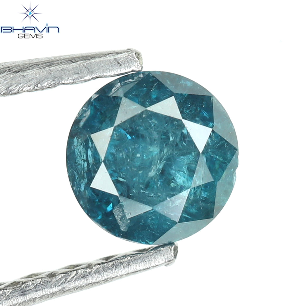 0.30 CT Round Diamond Natural Loose Diamond Blue Color I3 Clarity (4.06 MM)