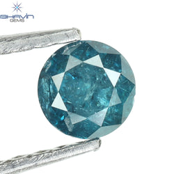 0.30 CT Round Diamond Natural Loose Diamond Blue Color I3 Clarity (4.06 MM)
