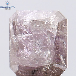 1.00 CT Radiant Shape Natural Diamond Pink Color I3 Clarity (5.75 MM)