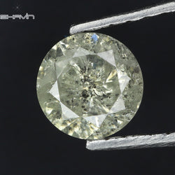 0.67 CT Round Shape Natural Diamond White Color I3 Clarity (5.40 MM)