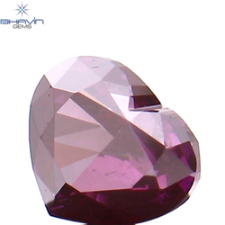 0.20 CT Heart Shape Enhanced Pink Color Natural Loose Diamond VS Clarity (3.18 MM)