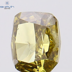 0.26 CT Cushion Shape Natural Diamond Green Color SI2 Clarity (3.80 MM)