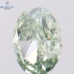 0.08 CT Oval Shape Natural Diamond Green Color VS2 Clarity (2.83 MM)