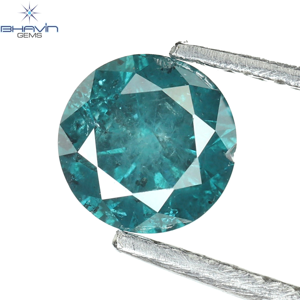 0.45 CT Round Diamond Natural Loose Diamond Blue Color I3 Clarity (4.75 MM)