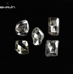 0.90 CT/5 Pcs Rosecut Polki Shape Natural Diamond White Color I2 Clarity (5.75 MM)