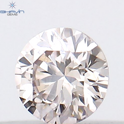 0.08 CT Round Shape Natural Diamond Pink Color VS1 Clarity (2.81 MM)