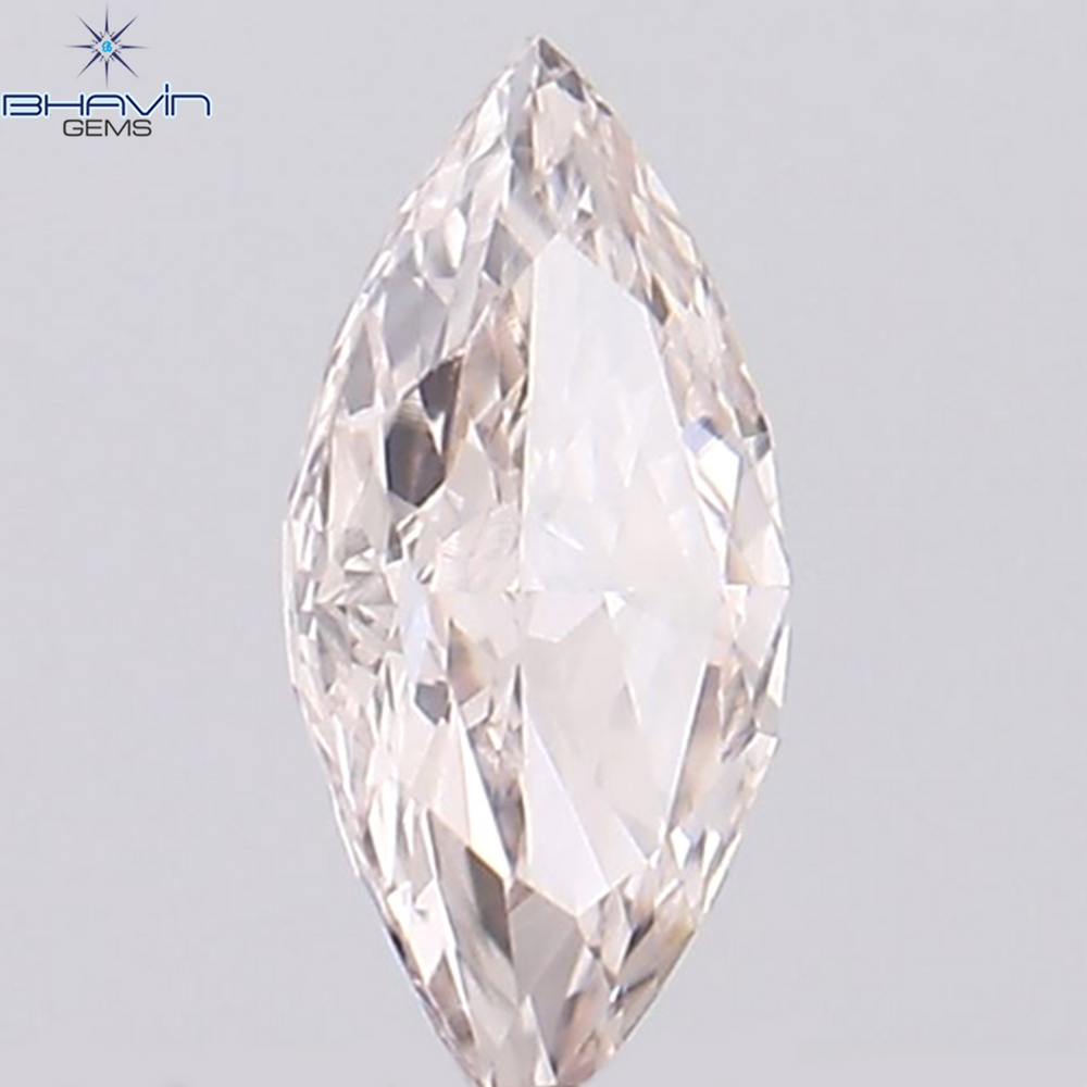0.14 CT Marquise Shape Natural Diamond Pink Color VS2 Clarity (5.15 MM)