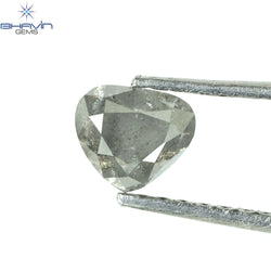 0.60 CT Heart Shape Natural Diamond Salt And pepper Color I3 Clarity (4.54 MM)